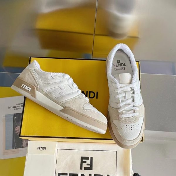 Fendi Match leather low-top sneakers