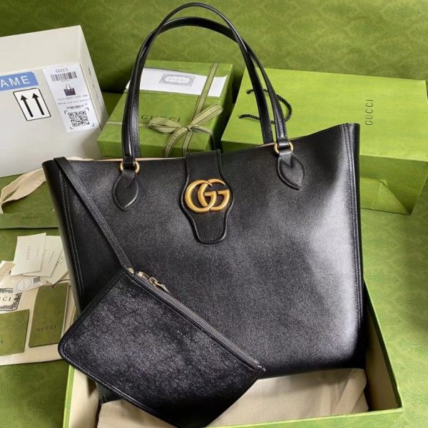 Replica Small Double G leather tote