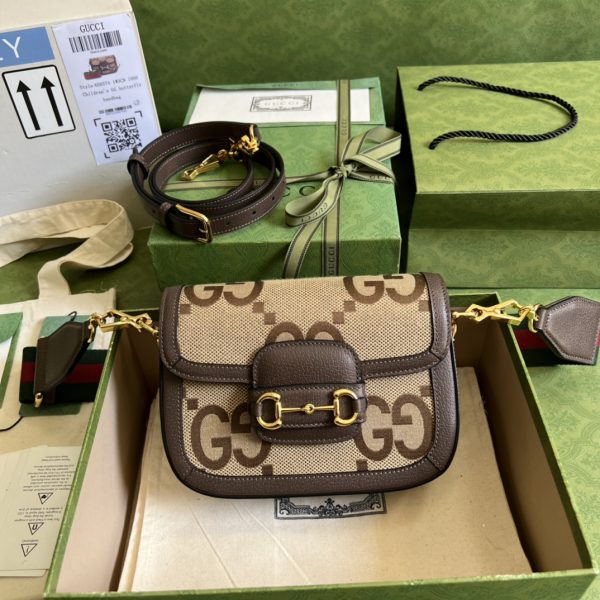 Gucci Horsebit 1955 jumbo GG mini bag