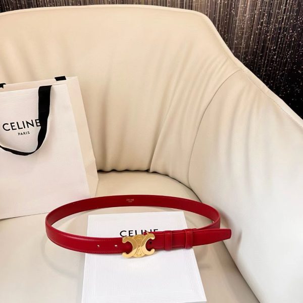 Celine DIUM TRIOMPHE BELT IN TAURILLON LEATHER