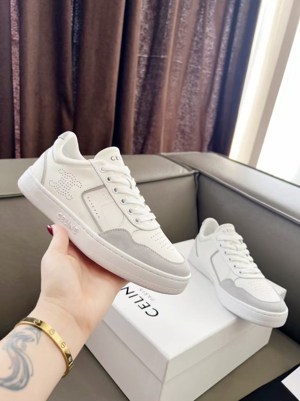 CELINE CT-11 trainer low lace-up sneakers in calfskin