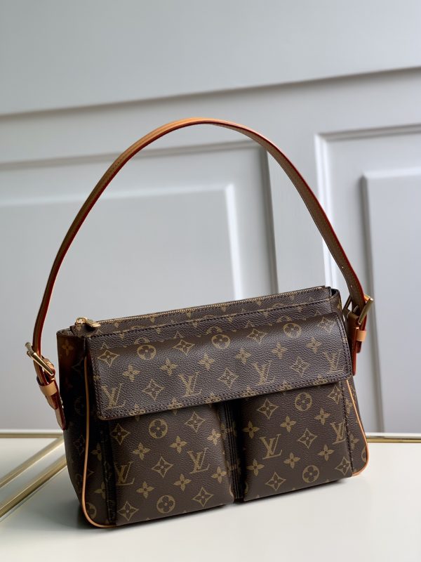 Louis Vuitton Vintage Monogram Canvas Large Shoulder Bag