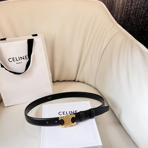 Celine DIUM TRIOMPHE BELT IN TAURILLON LEATHER