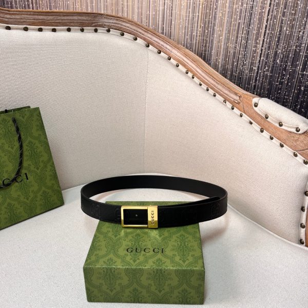 GG belt with silver buckle