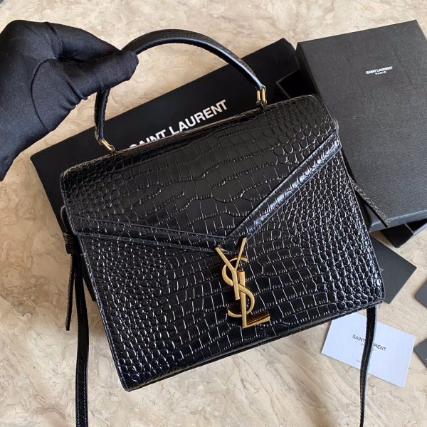 CASSANDRA MONOGRAM CLASP BAG IN MATTE PYTHON