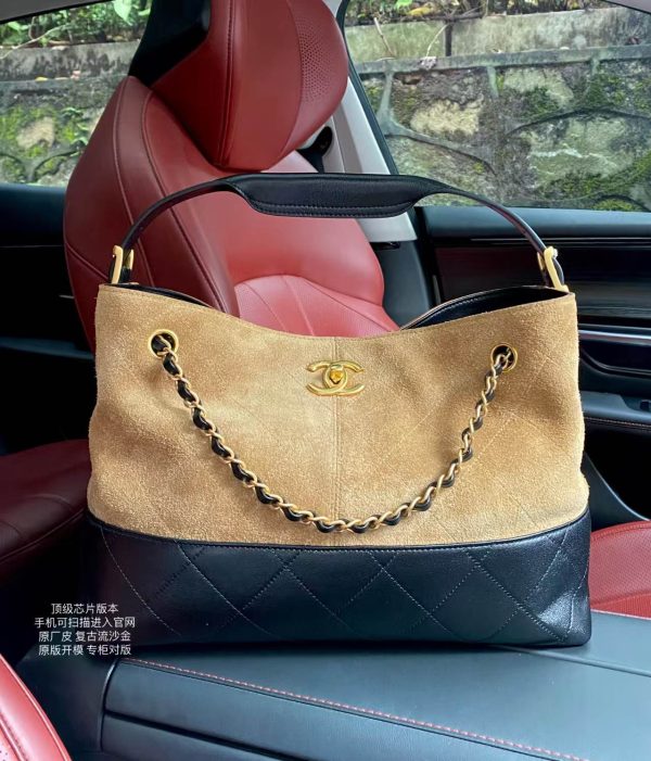 Chanel 25A Hobo Suede Bag