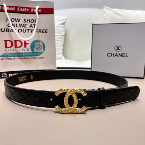 Chanel leather belt