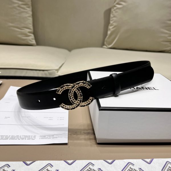 Chanel leather belt