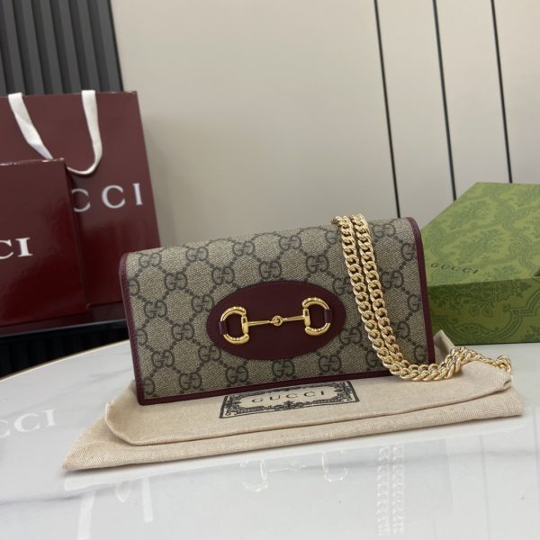 Gucci Horsebit 1955 wallet with chain