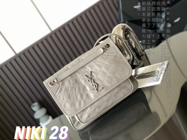NIKI MEDIUM CHAIN BAG IN SUEDE