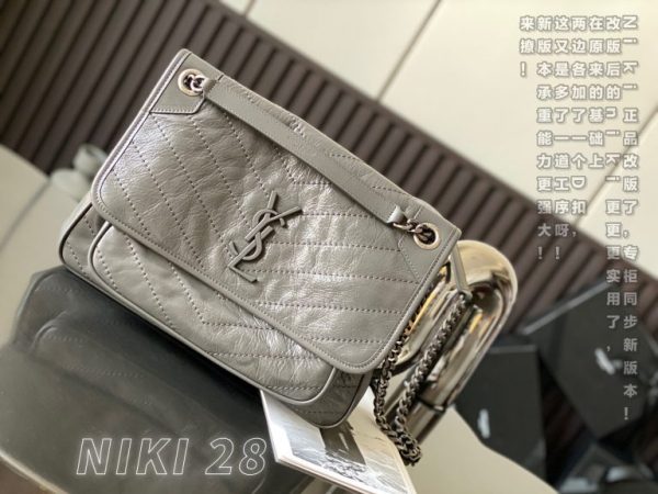 NIKI MEDIUM CHAIN BAG IN SUEDE