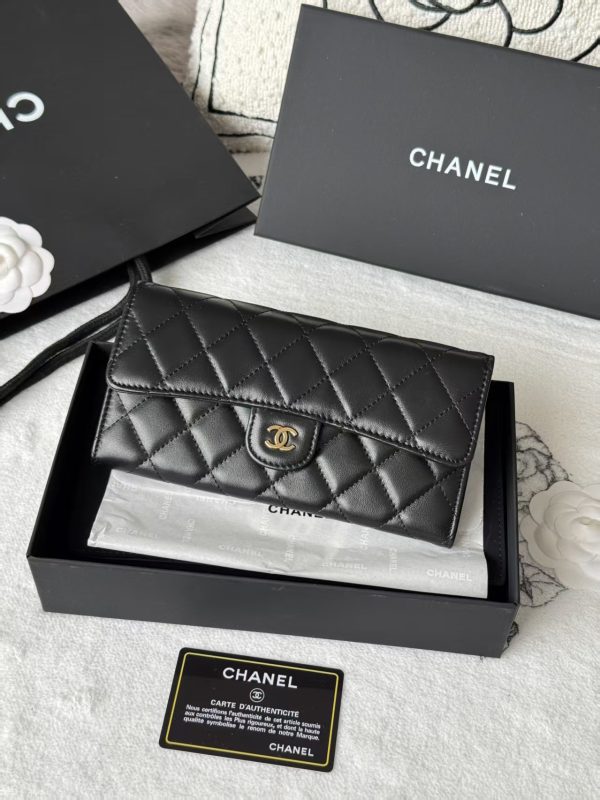 Chanel Caviar Quilted Long Flap Wallet