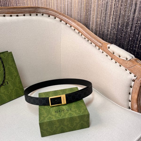 GG belt with silver buckle