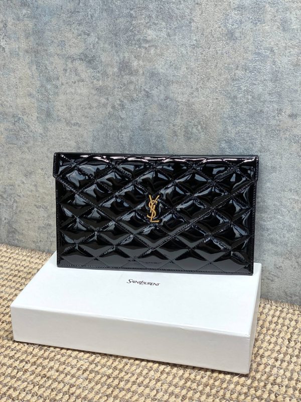 YSL Patent Leather Clutch